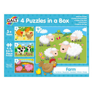 Galt 4 Puzzles In a Box - Farm 